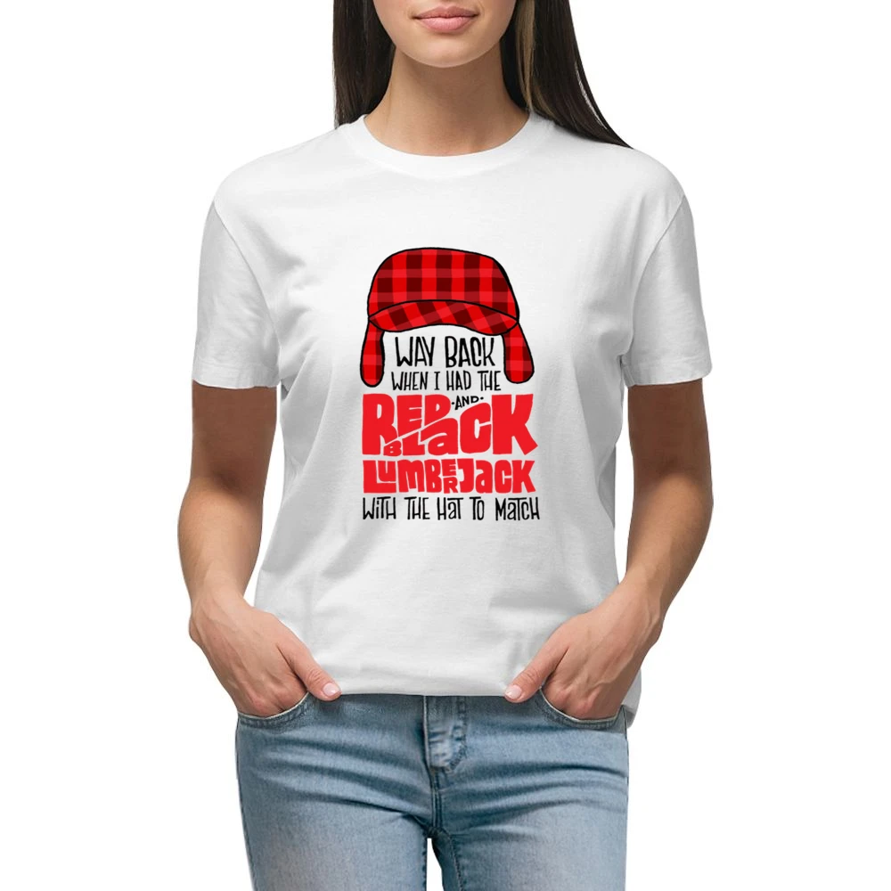 Biggie Smalls Way Back When I Had The Red And Black Lumberjack With Th Premium Women Ladies T-shirt