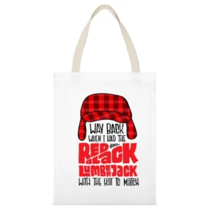 Biggie Smalls Way Back When I Had The Red And Black Lumberjack With Th White Canvas Tote Shopping Bag