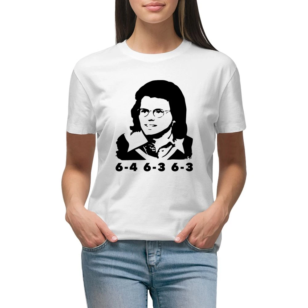 Billie Jean King Battle Of The Sexes Retro Tennis Emma Stone Premium Women Ladies T-shirt