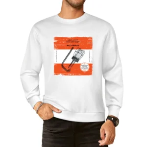 Billy Bragg Lifes A Riot With Spy Vs Spy Album Cover Distressed Image European Size Pullover Sweater