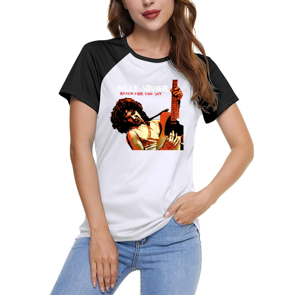 Billy Squier Women Ladies Short Sleeve T-Shirt