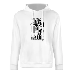 Black Lives Matter Fist Political Statement Graphic Power European Size Men Hoodie