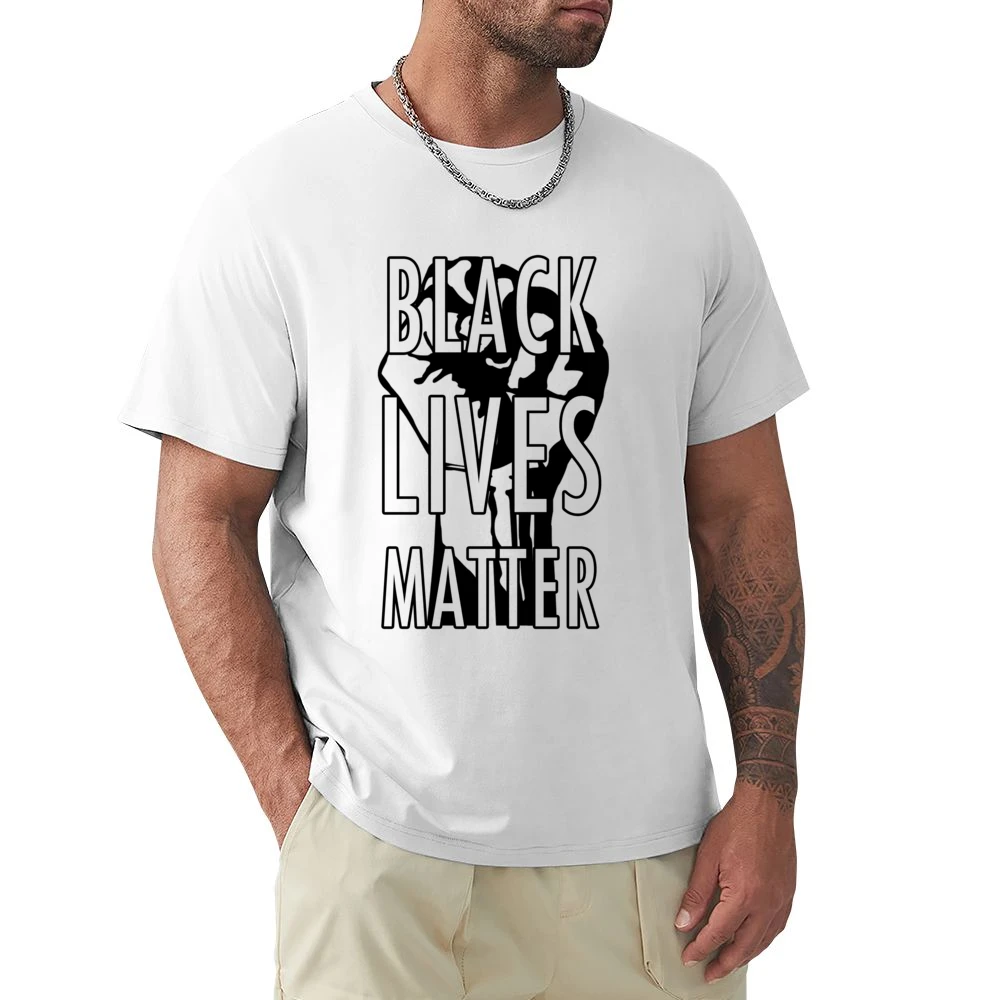 Black Lives Matter Fist Political Statement Graphic Power Premium Men T-shirt