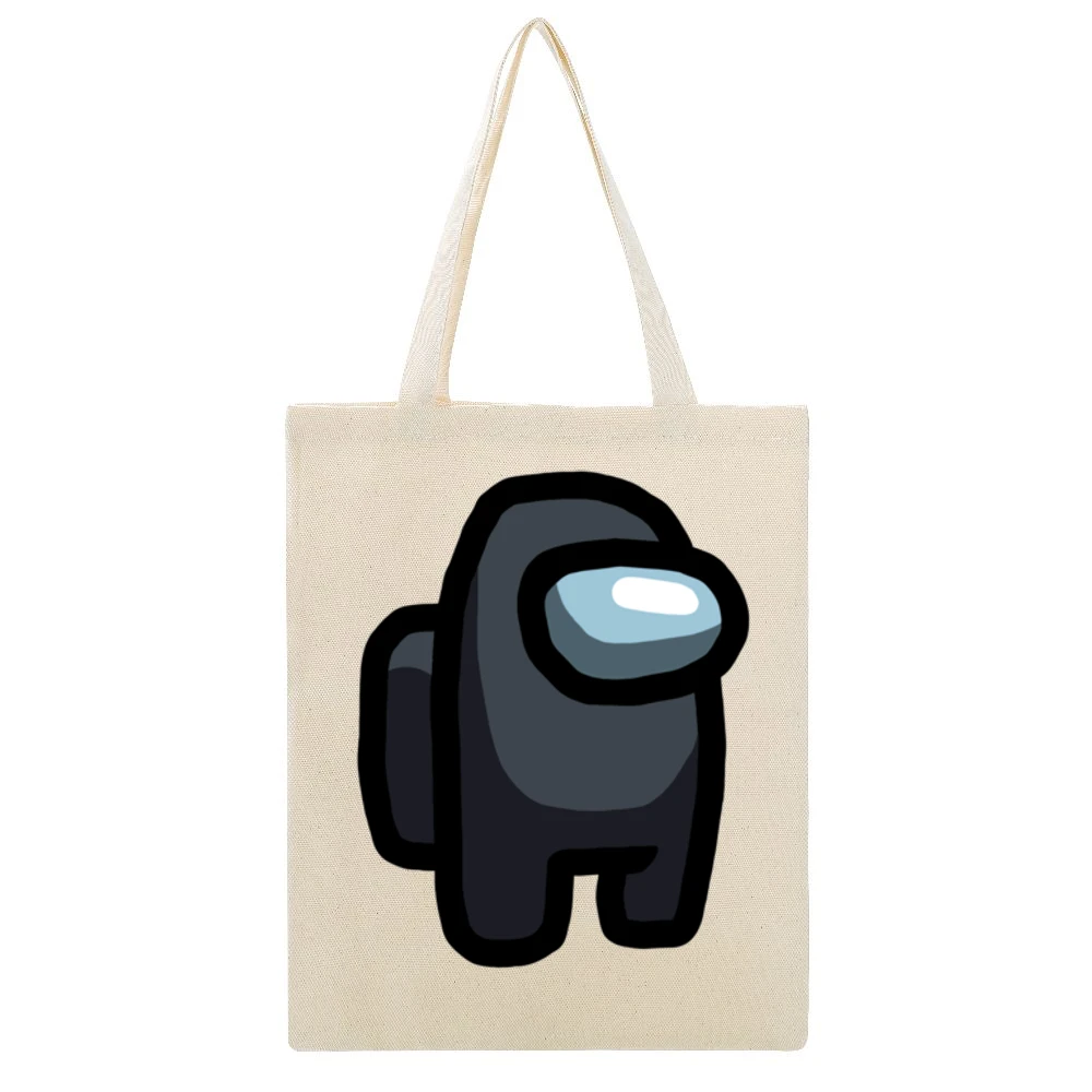 Black Suspect Fun Video Game Fan Beige Canvas Tote Shopping Bag