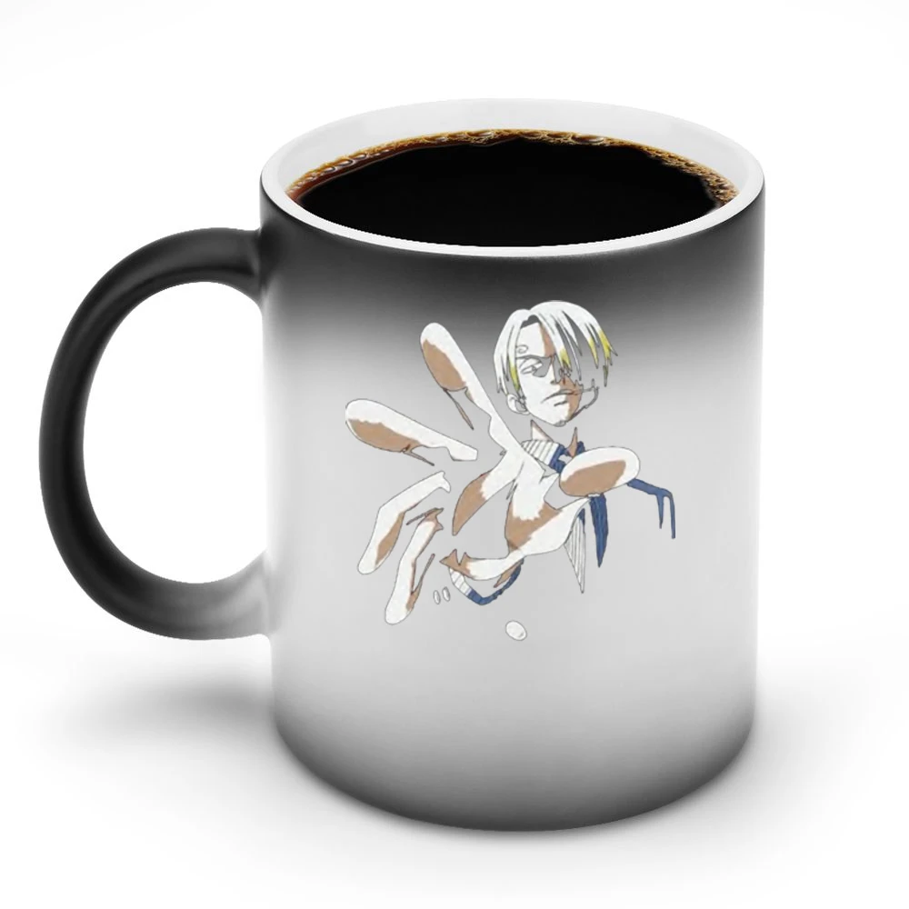 Black leg chef Sanji One piece strawhat pirates crew Discoloration Mug