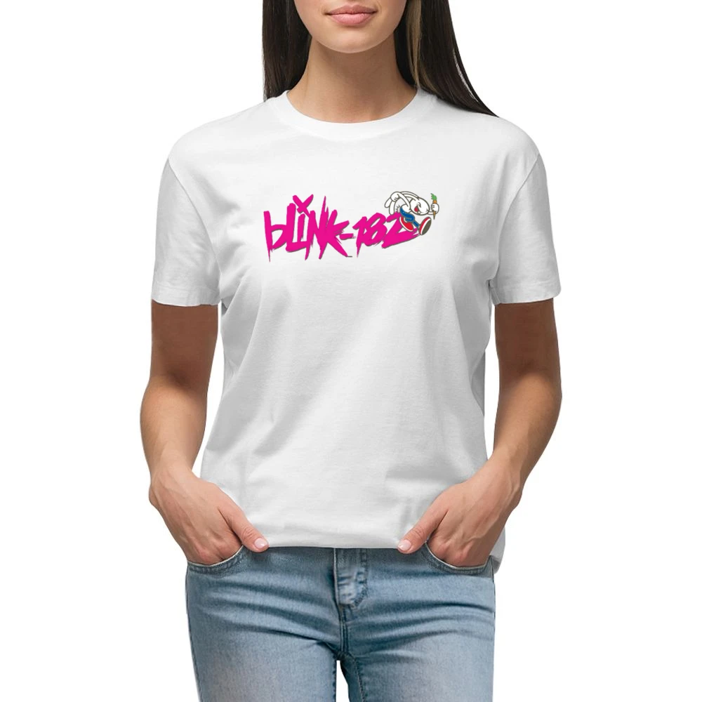 Blink 182 rock band Premium Women Ladies T-shirt