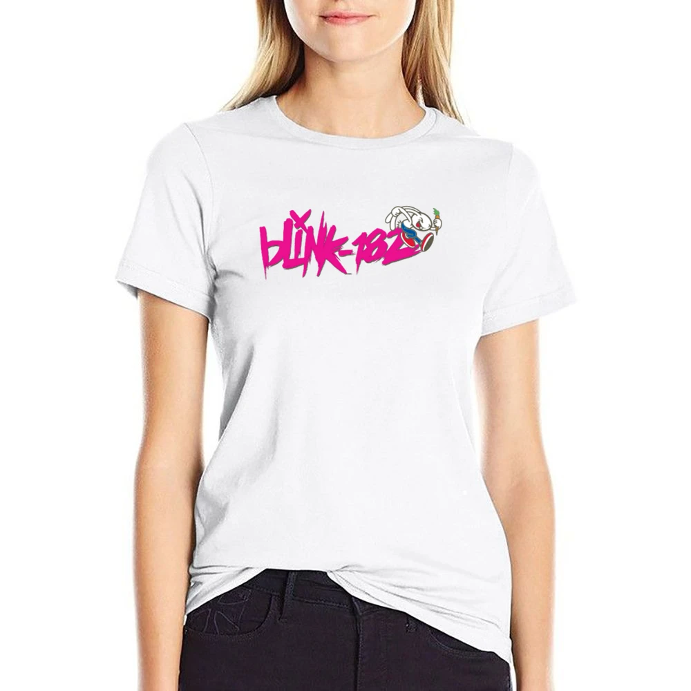 Blink 182 rock band US Size Women Ladies T-shirt