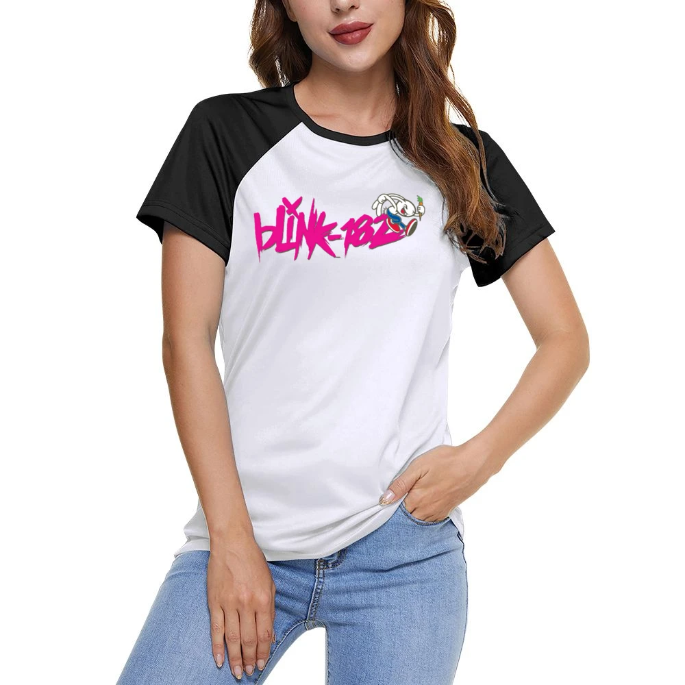 Blink 182 rock band Women Ladies Short Sleeve T-Shirt