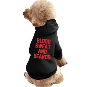 Blood Sweat And Beards Cool Playoffs Sports Graphic V Neck Hoo Pet Apparel Clothes