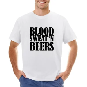 Blood Sweat And Beers Funny Country Asian Size Men T-Shirt