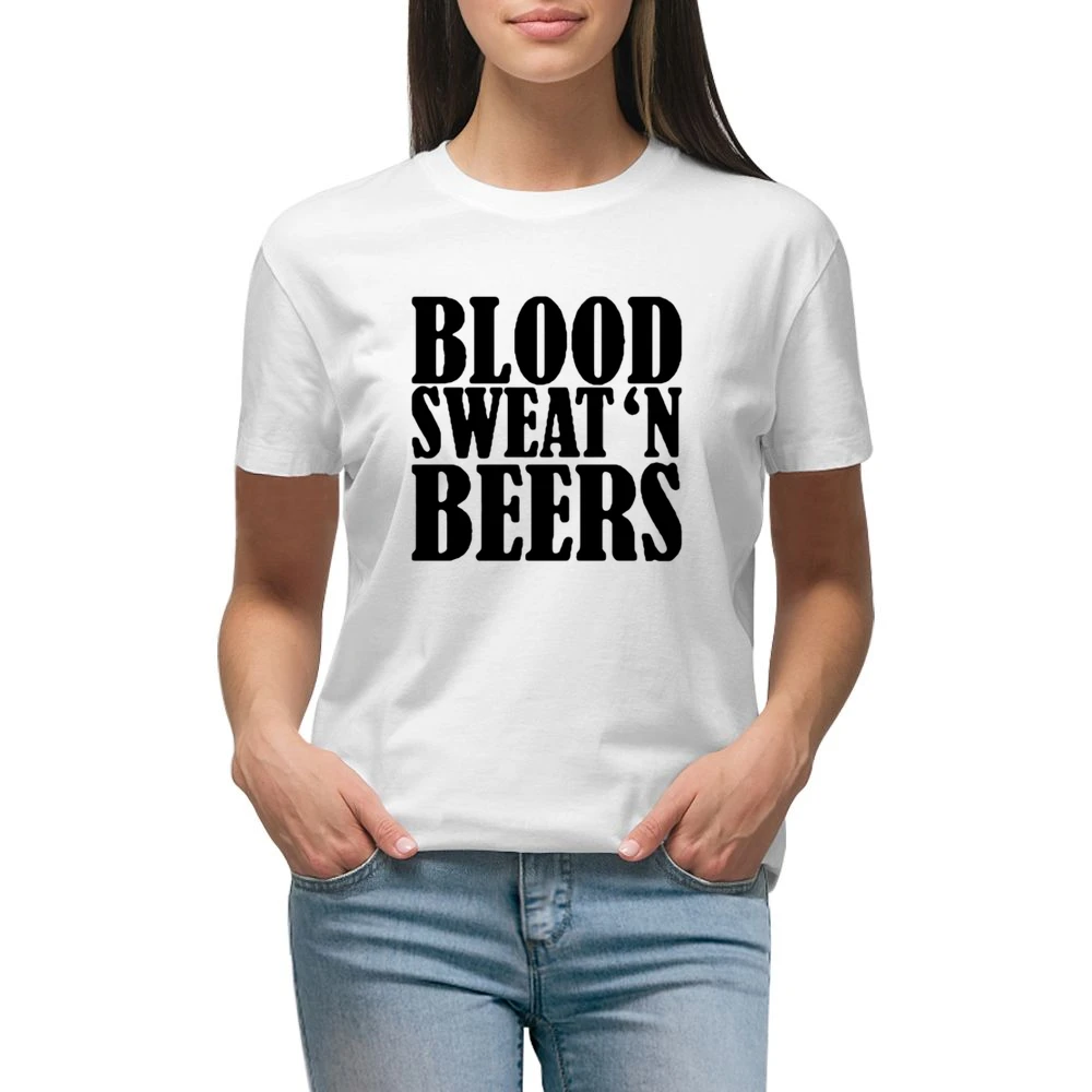 Blood Sweat And Beers Funny Country Premium Women Ladies T-shirt