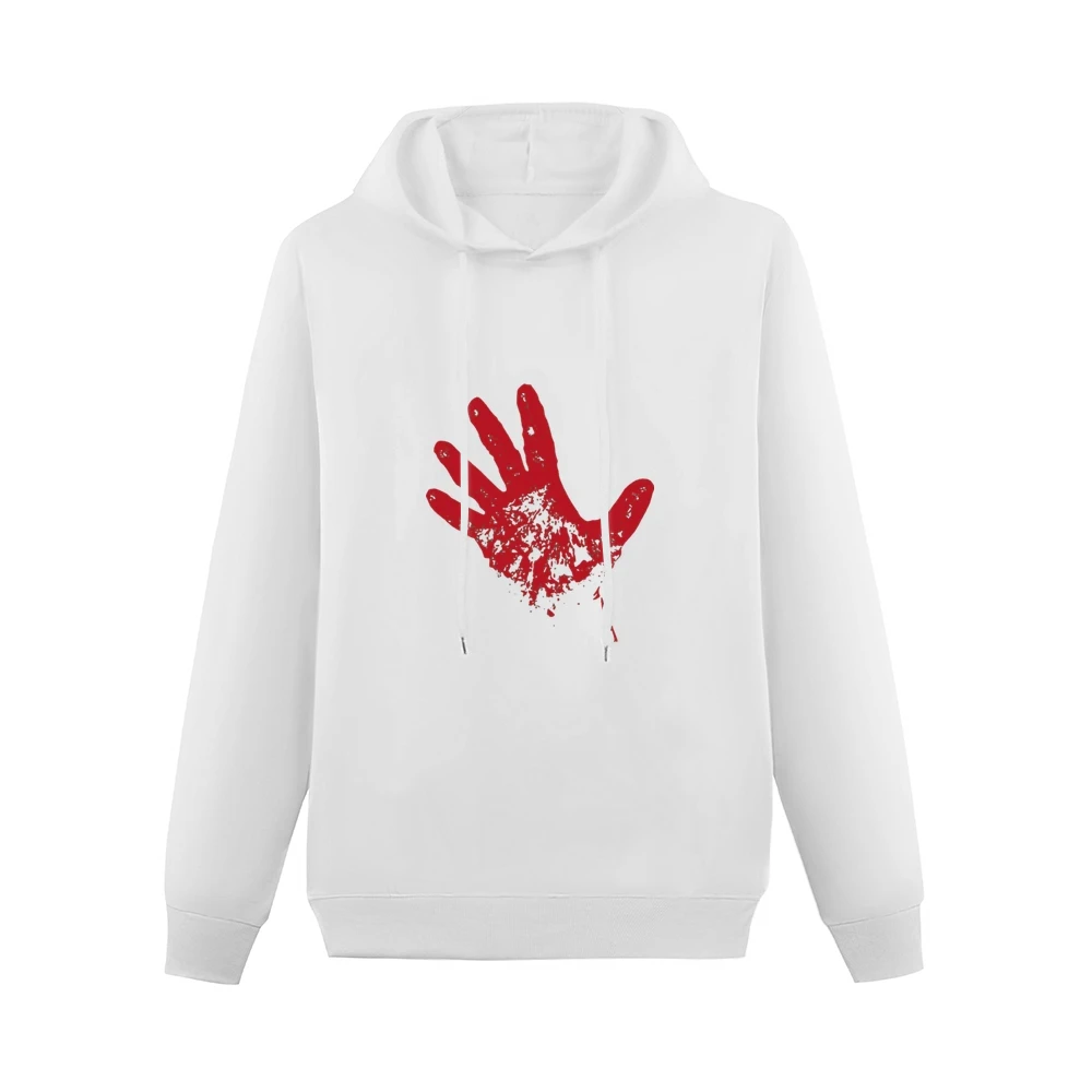 Bloody red hand rise from dead Men Hoodie Without Pocket