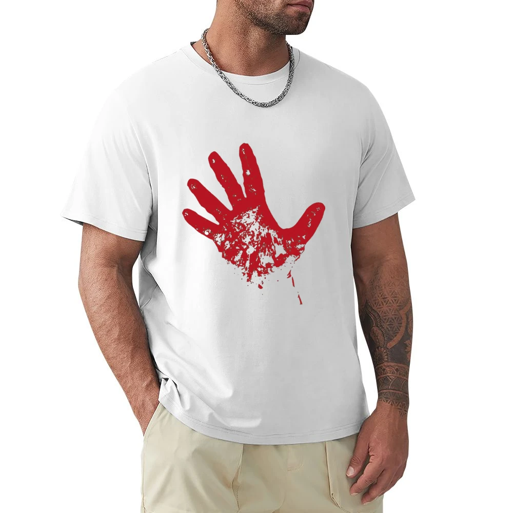 Bloody red hand rise from dead Premium Men T-shirt