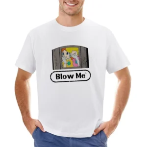 Blow Me Funny Nintendo Princess Peach And Daisy Laughing N64 Game Grap Asian Size Men T-Shirt