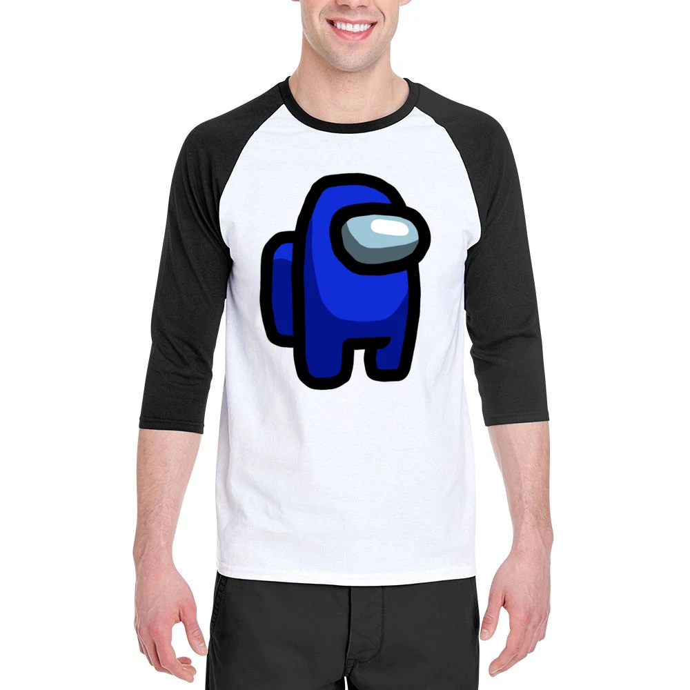 Blue Suspect Fun Video Game Fan Men 3/4 Sleeve T-Shirt