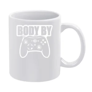 Body By Video Games Funny White Mug