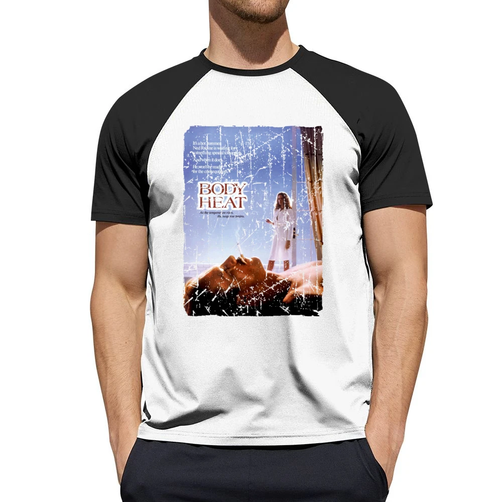 Body Heat Movie Poster Retro Aged Look Men Short Sleeve T-Shirt