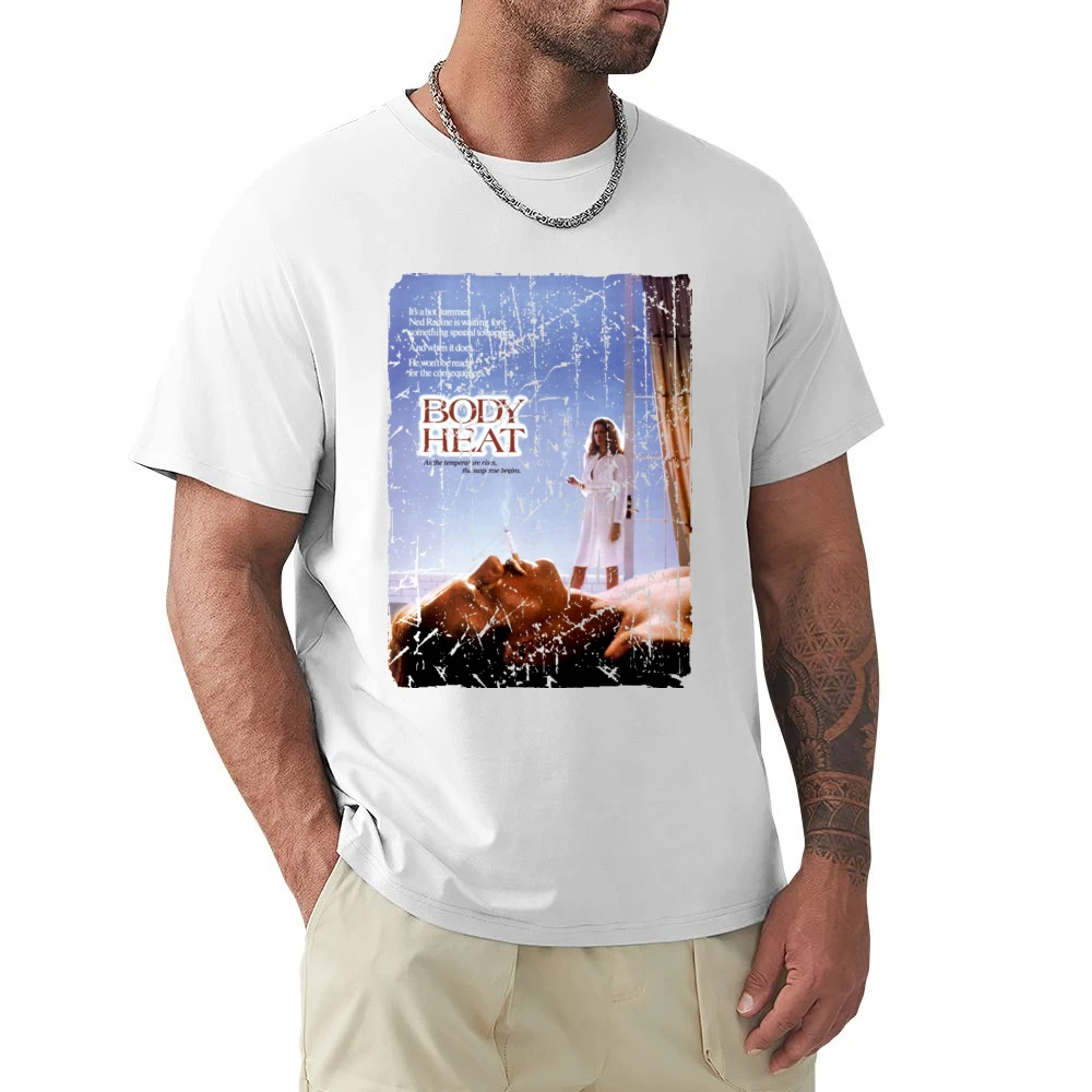 Body Heat Movie Poster Retro Aged Look Premium Men T-shirt