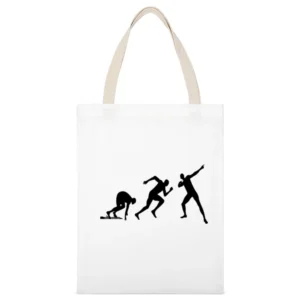 Bolt Evolution Tshirt White Canvas Tote Shopping Bag