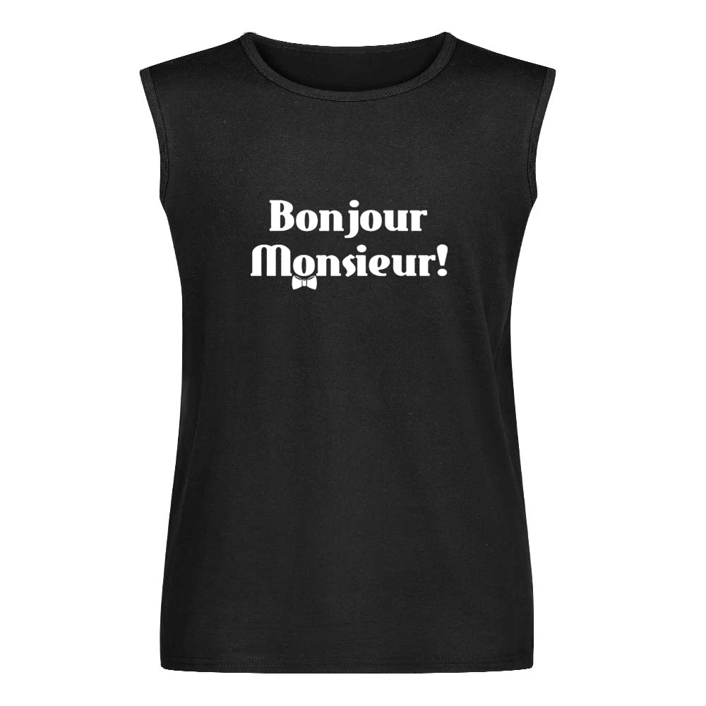 Bonjour Monsieur ! Good day Men Sleeveless T-Shirt