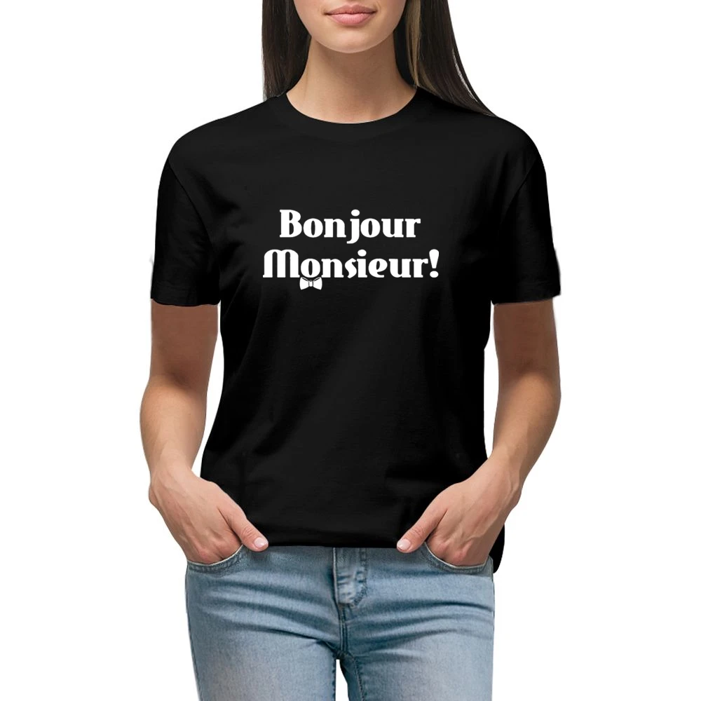 Bonjour Monsieur ! Good day Premium Women Ladies T-shirt