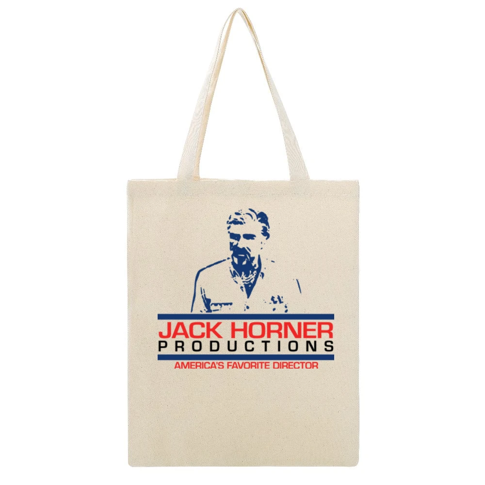 Boogie Nights Jack Horner Movie Beige Canvas Tote Shopping Bag