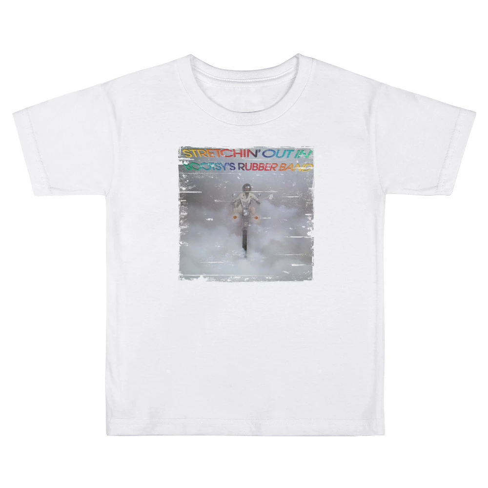 Bootsys Rubber Band Stretchin Out Album Cover Distressed Image Kids Boys Girls T-Shirt