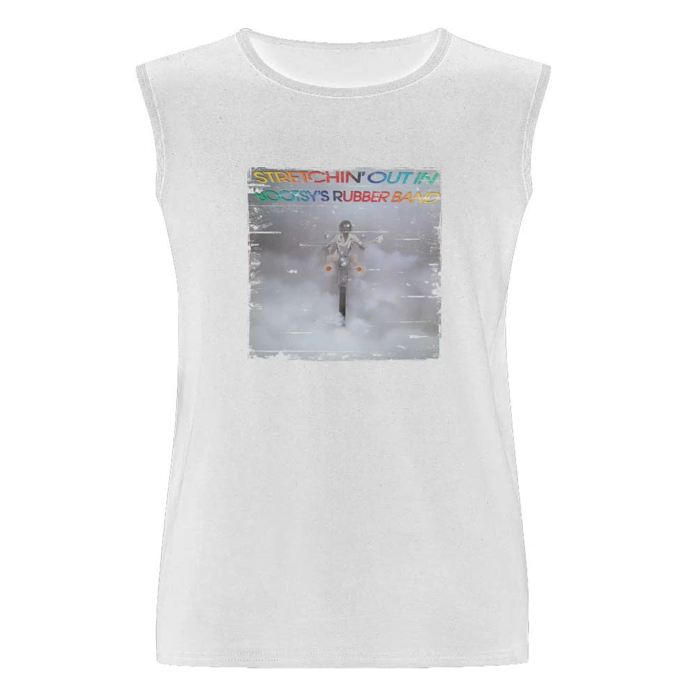 Bootsys Rubber Band Stretchin Out Album Cover Distressed Image Men Sleeveless T-Shirt