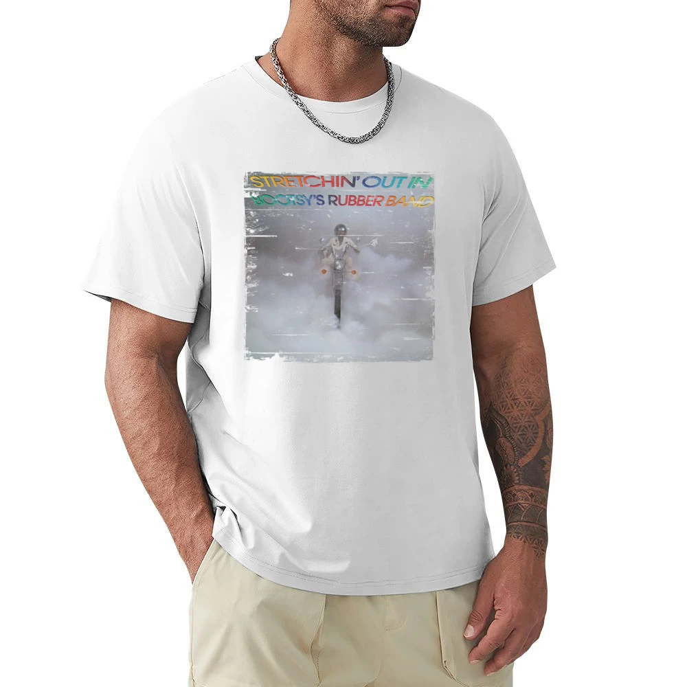 Bootsys Rubber Band Stretchin Out Album Cover Distressed Image Premium Men T-shirt