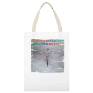 Bootsys Rubber Band Stretchin Out Album Cover Distressed Image White Canvas Tote Shopping Bag
