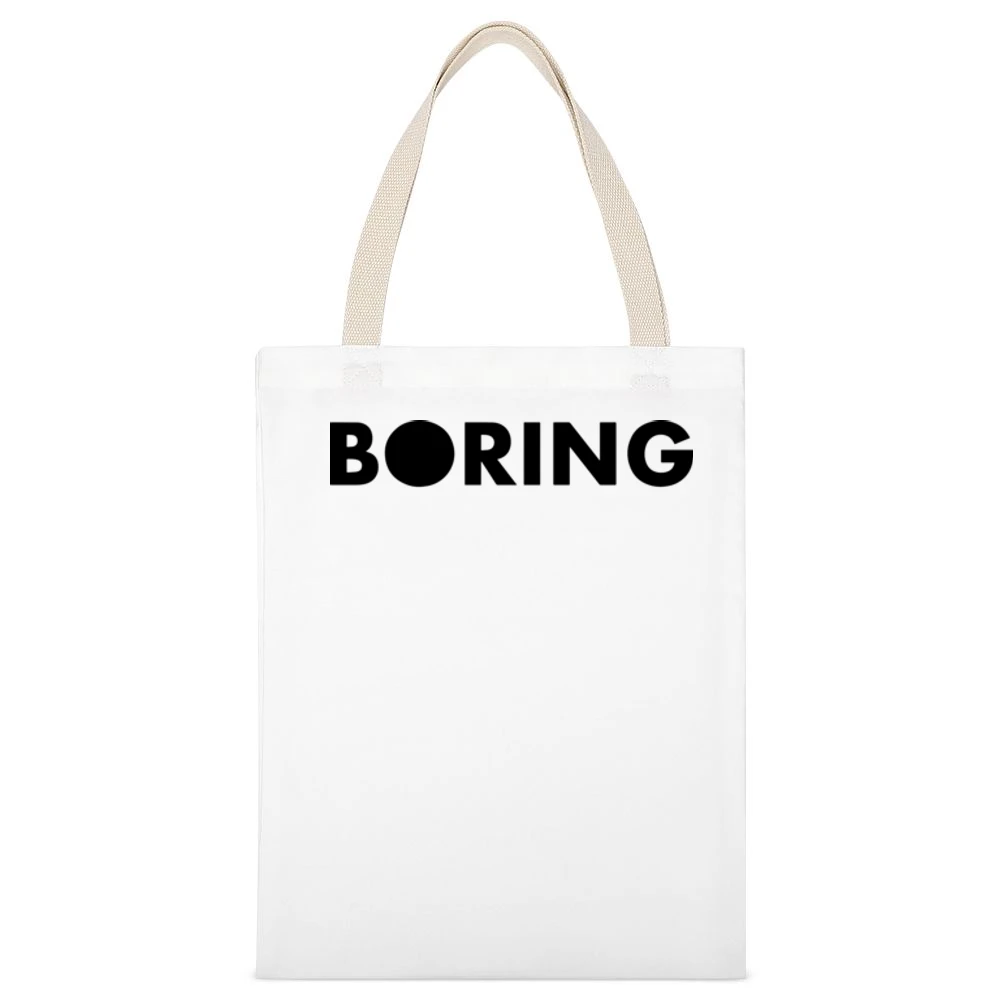Boring Company Black Elon Musk Tunnel Infrastructure Tech White Canvas Tote Shopping Bag