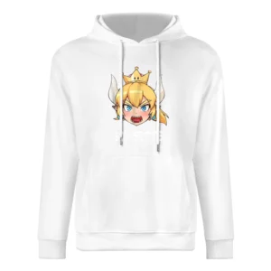 Bowsette Super Mario Peach Bowser Cosplay European Size Men Hoodie