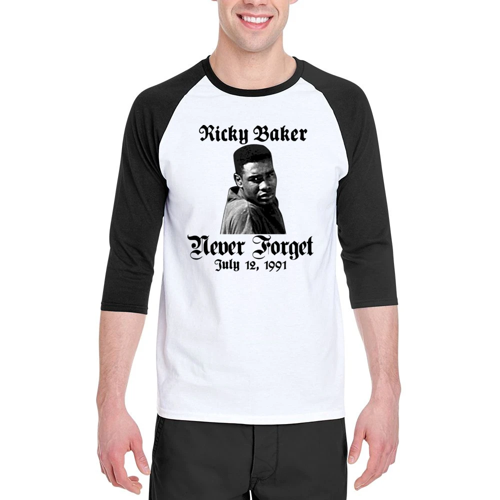 Boyz N The Hood Never Forget Ricky Men 3/4 Sleeve T-Shirt