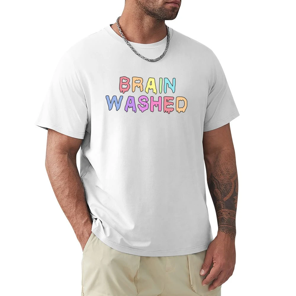 Brain Washed Colorful Drips Fun Tee Shirt Premium Men T-shirt