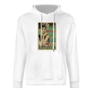 Breakfast At Tiffanys Audrey Hepburn Vintage Movie Poster Graphic T Sh European Size Men Hoodie