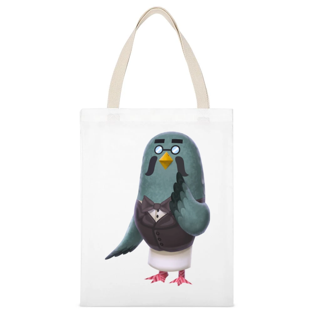 Brewster From Animal Crossing Nintendo Character Video Game White Canvas Tote Shopping Bag