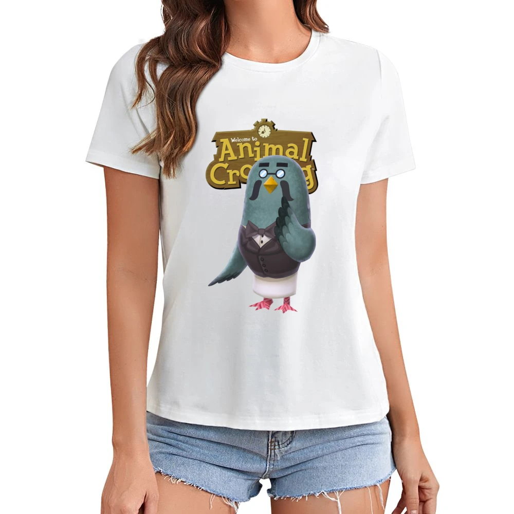 Brewster From Animal Crossing Nintendo Video Game Fan Asian Size Women Ladies T-shirt