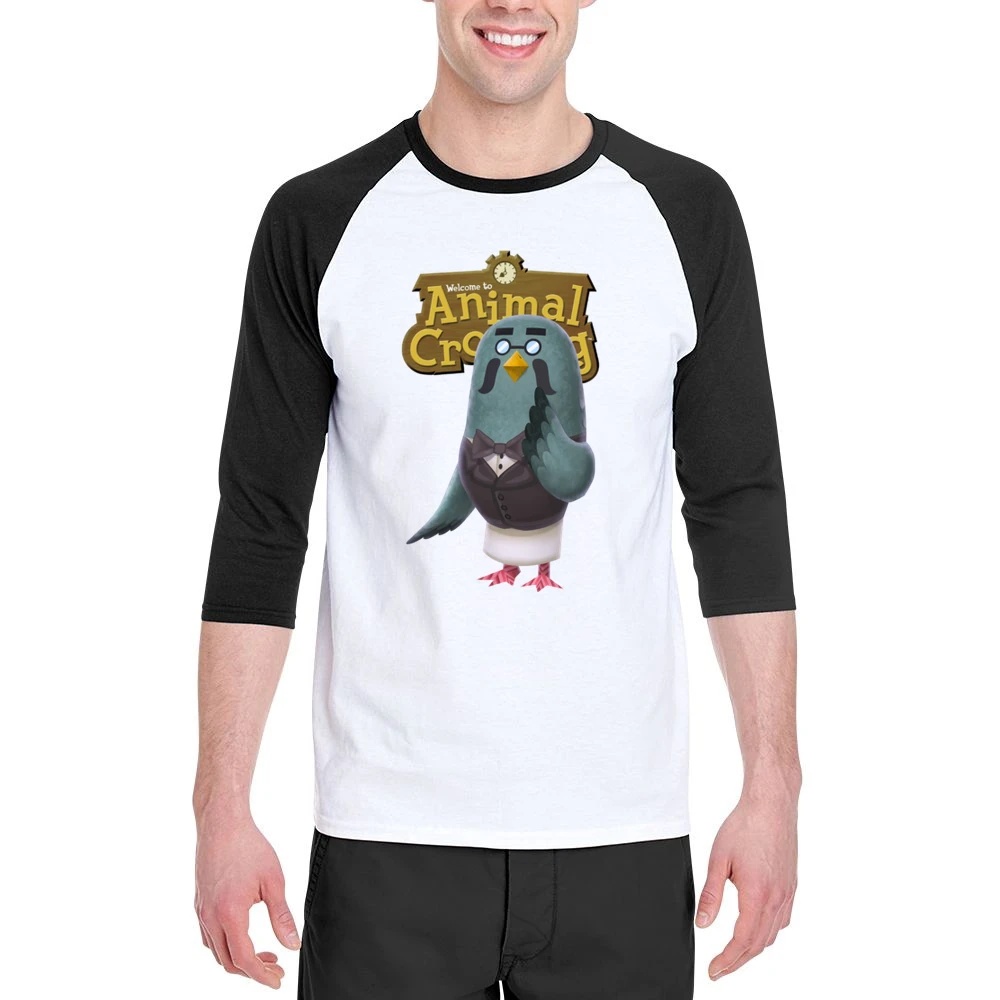 Brewster From Animal Crossing Nintendo Video Game Fan Men 3/4 Sleeve T-Shirt