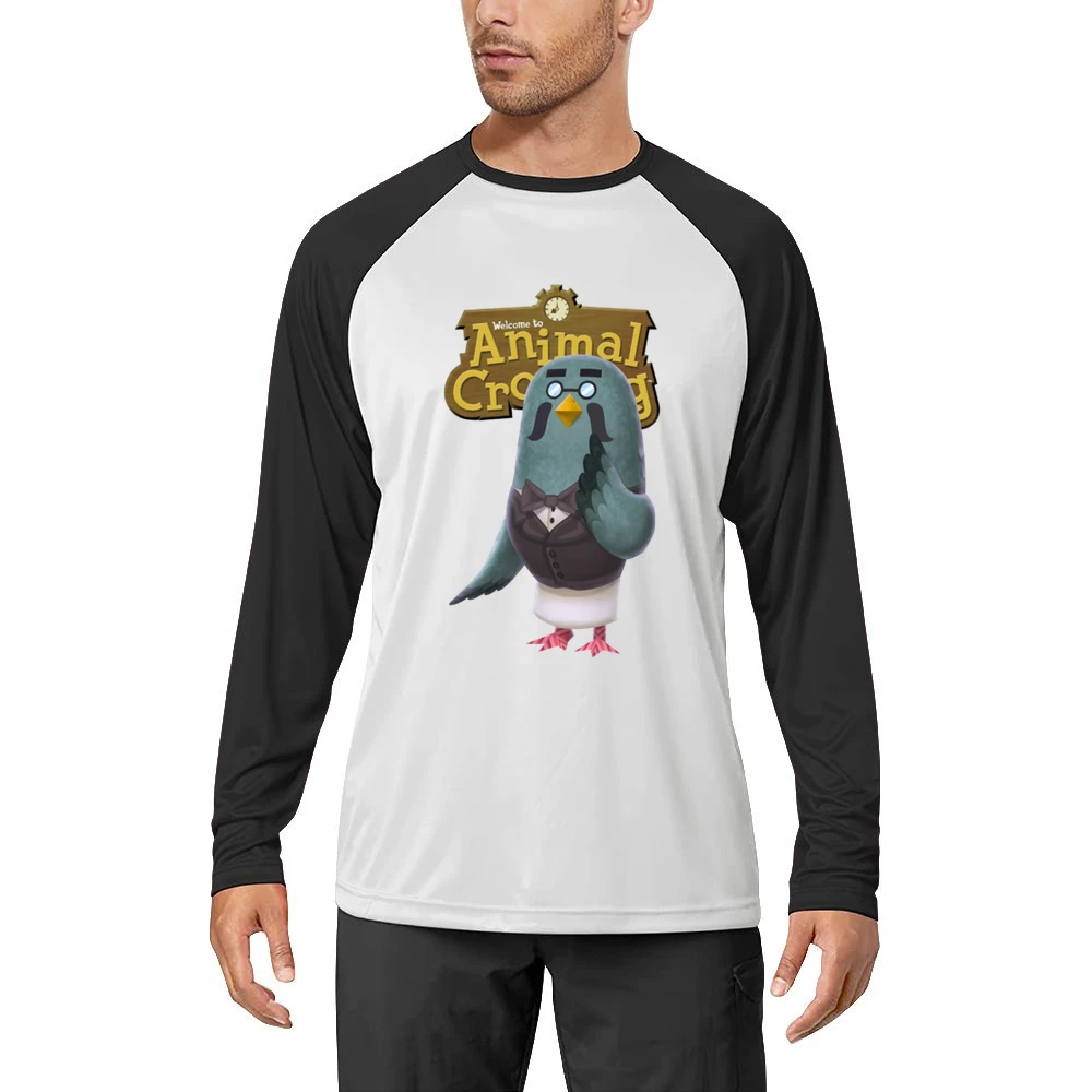 Brewster From Animal Crossing Nintendo Video Game Fan Men Long Sleeve T-Shirt