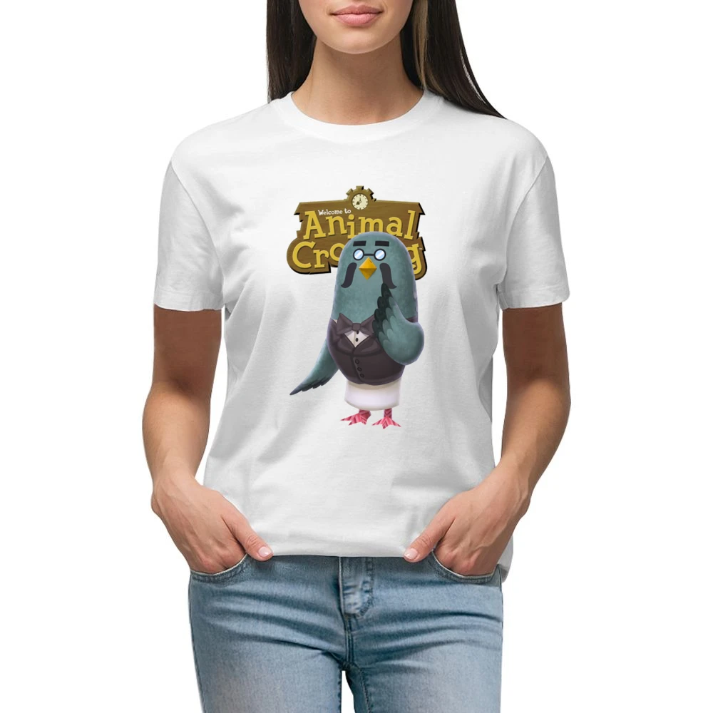 Brewster From Animal Crossing Nintendo Video Game Fan Premium Women Ladies T-shirt