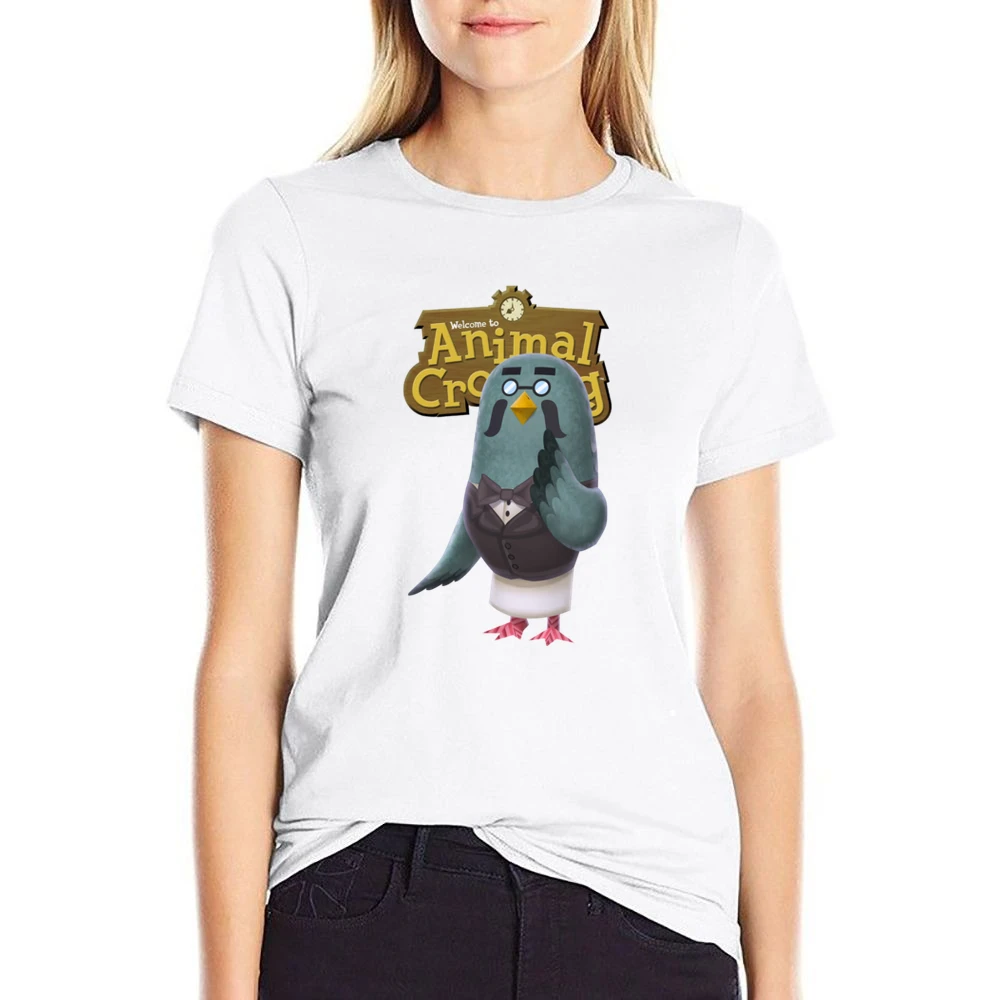 Brewster From Animal Crossing Nintendo Video Game Fan US Size Women Ladies T-shirt