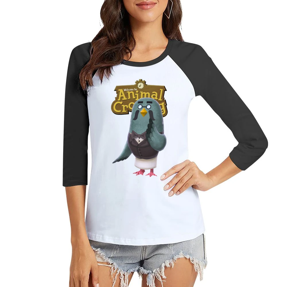 Brewster From Animal Crossing Nintendo Video Game Fan Women Ladies 3-4 Sleeve T-Shirt