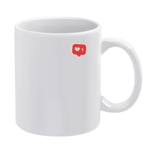 Broken Heart Bubble Instagram Story Sticker Ladies White Mug