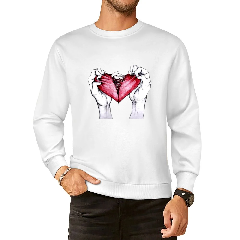 Broken heart European Size Pullover Sweater