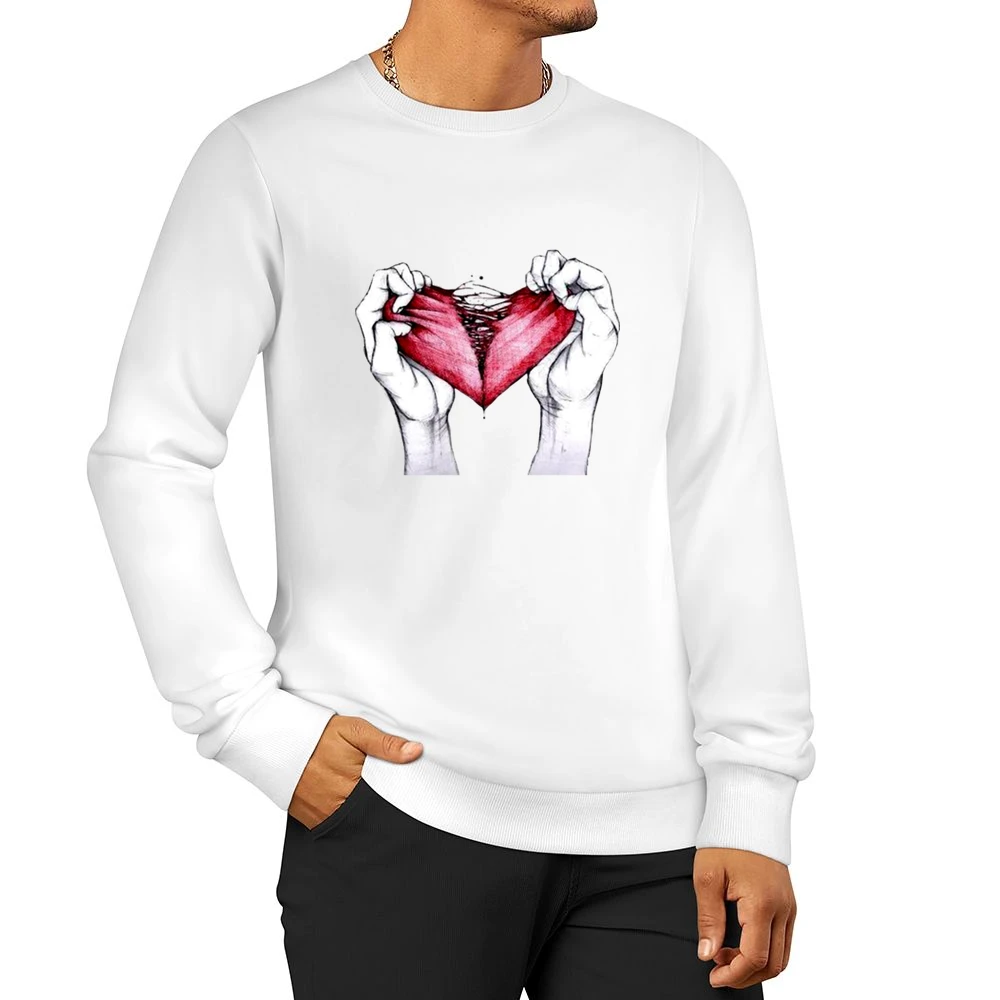 Broken heart Men Pullover Sweatshirt