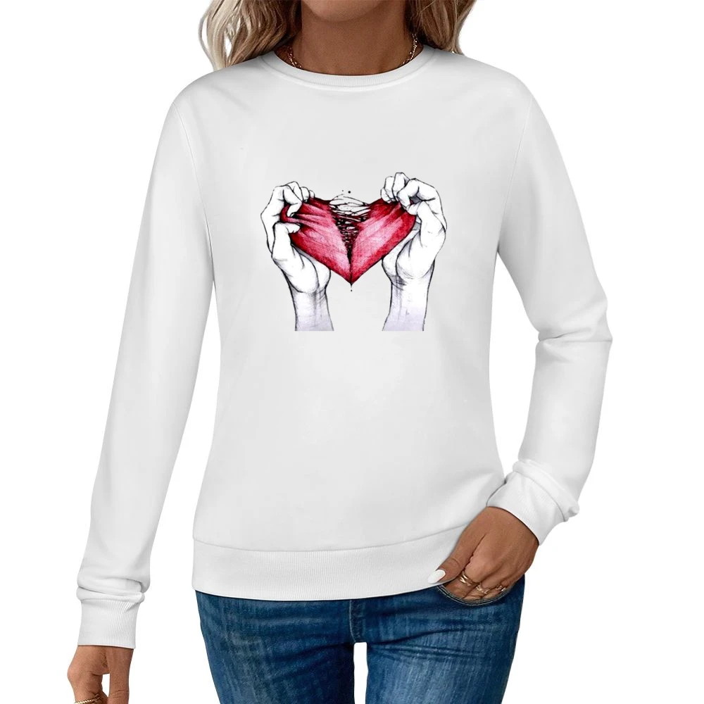 Broken heart Women Pullover Sweatshirt
