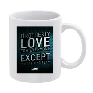 Brotherly Love Philadelphia Football Tshirt (all Colors And Styles Ava White Mug