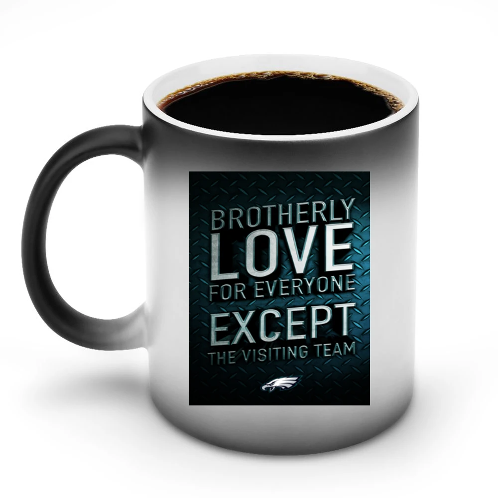 Brotherly Love Philadelphia Football (all Styles And Colors Available) Discoloration Mug