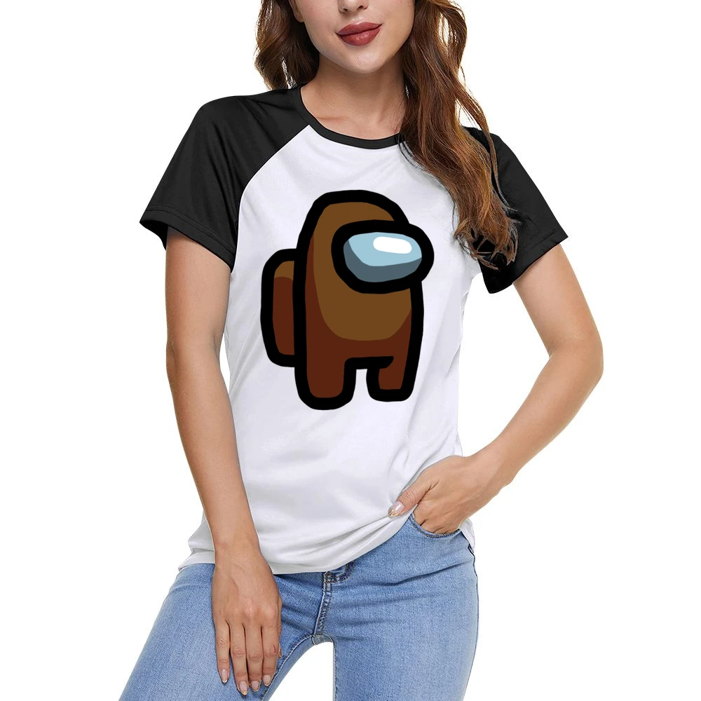 Brown Suspect Fun Video Game Fan Women Ladies Short Sleeve T-Shirt