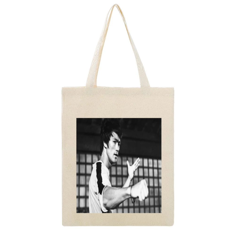 Bruce Lee Tshirt (all Sizes And Styles Available) Beige Canvas Tote Shopping Bag